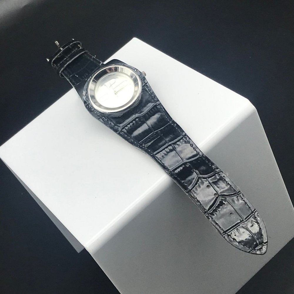 Breda Silver and Black Ladies Watch 3174 New Battery - Picture 9 of 10
